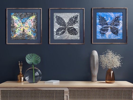 Set of 3 «Monochrome Idyll»