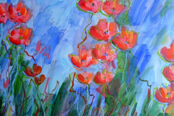 Poppies in the Garden #08