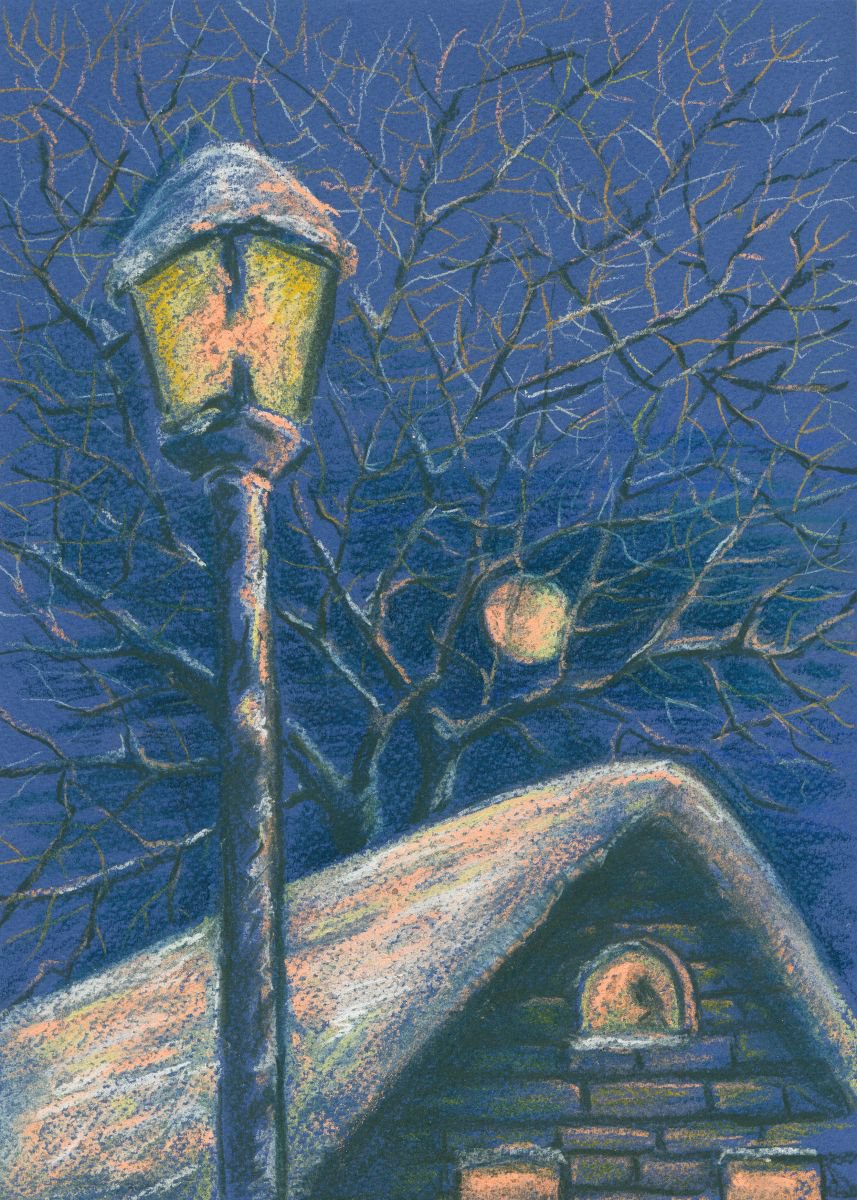 Winter Sketch #6 (An Old Light) by Vio Valova