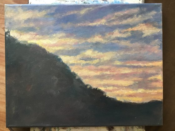 Cliff Pines by K. McDermott - 11X14 o/c