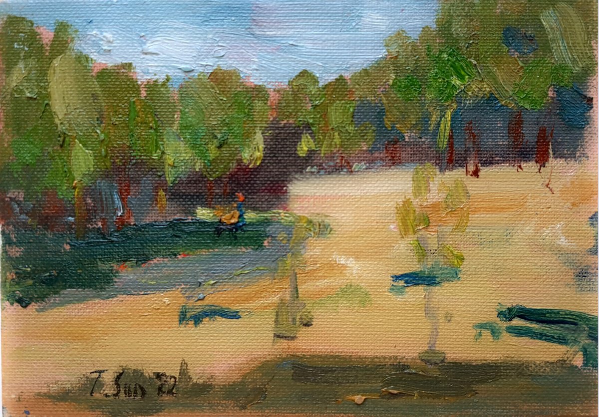 Trees In Hove Park By Tanya Sun, 7 X 5, Artwork For Sale On Artfinder