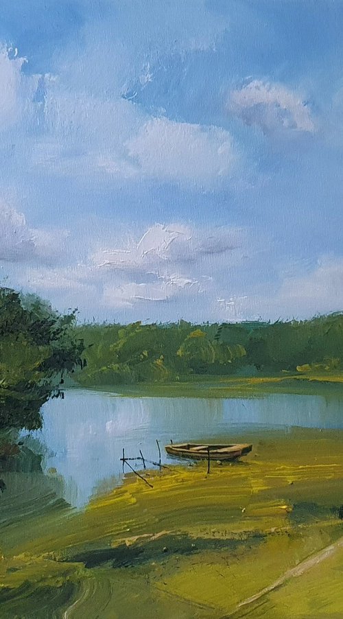 " River backwater in the summer " by Ivan  Grozdanovski