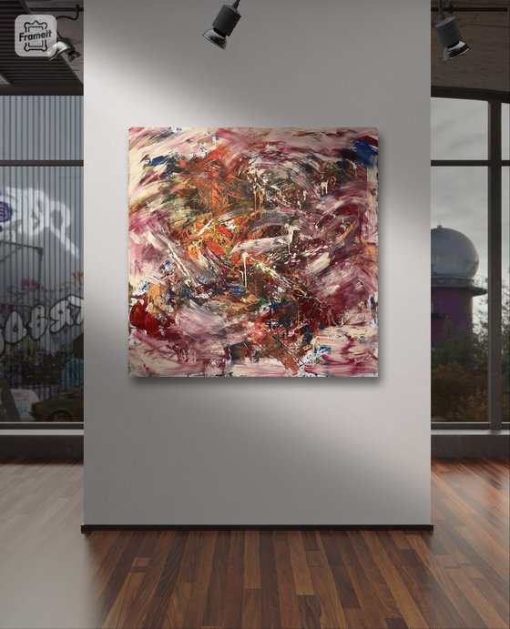 Dance of Emotion. 76,77 x 76,77 inch / 195x195cm