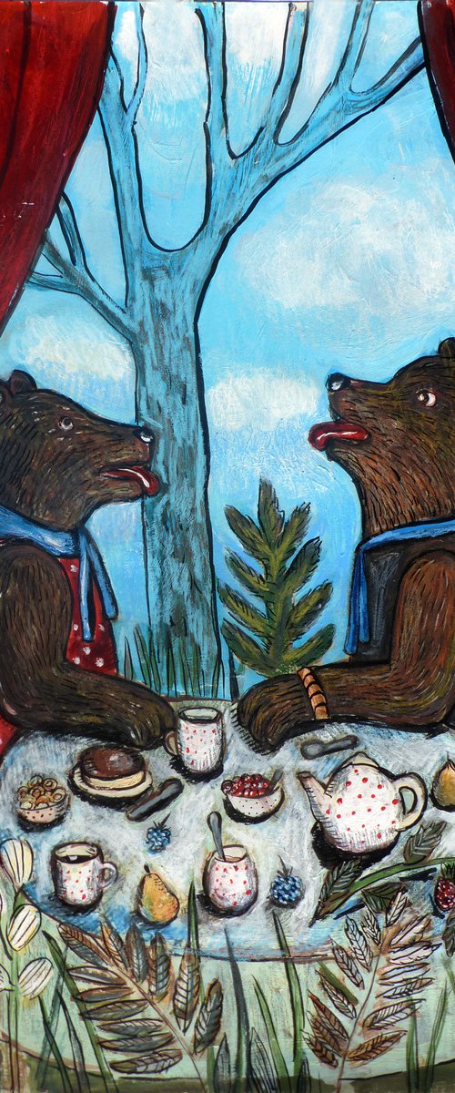 Two bears by Elizabeth Vlasova