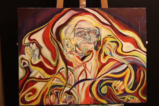Dramatic Symphony of the Lost Genius at Play. 2014 80x60