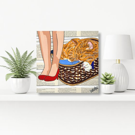 Cat Capers Laundry 3 30cm x 30cm