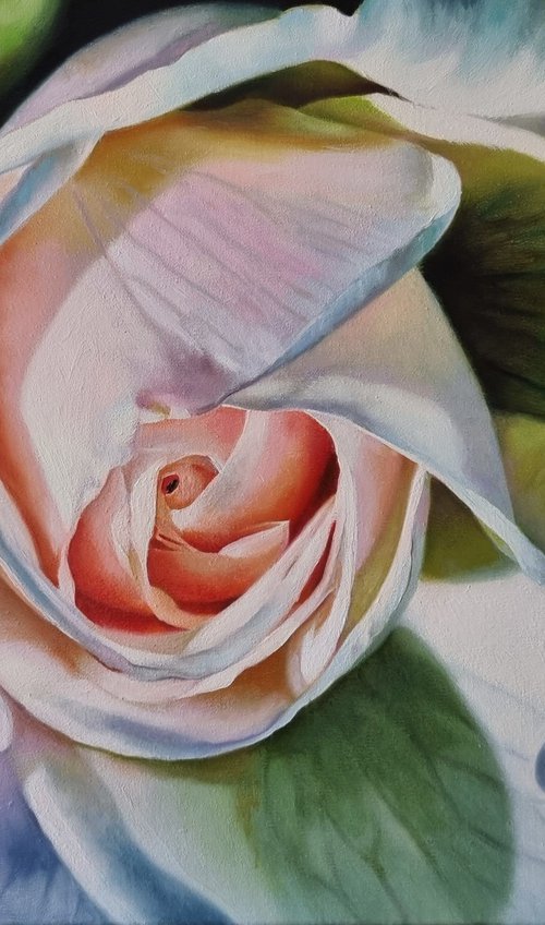 "  Dew and rose." (2022) by Anna Bessonova (Kotelnik)