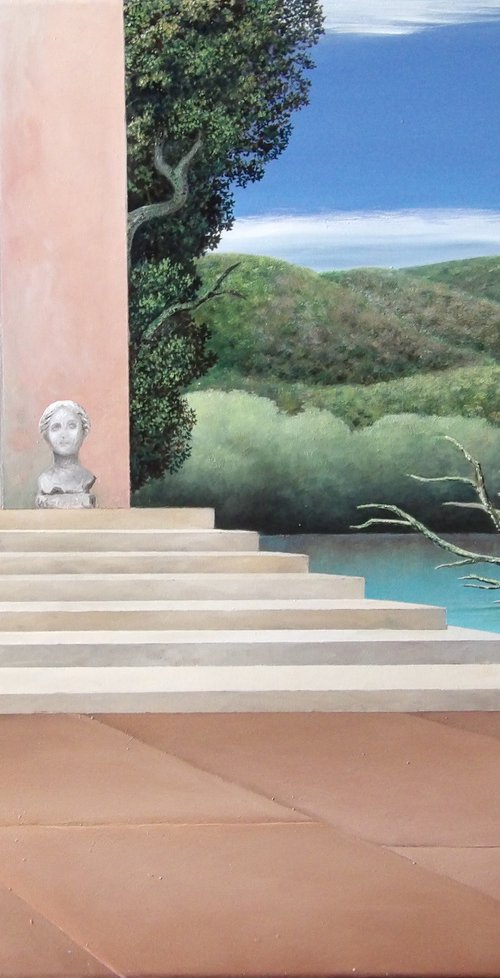 The house, the pond and the bush by Cecco Mariniello