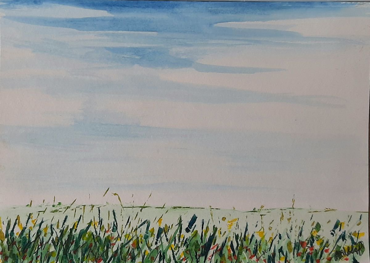 Summer Morning Meadow by Niki Purcell - Irish Landscape Painting