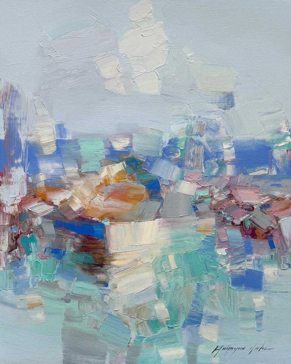 Boat By Vahe Yeremyan, 17 X 21, Artwork For Sale On Artfinder