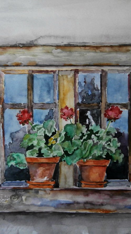 AN OLD WINDOW by Zoran Mihajlović Muza