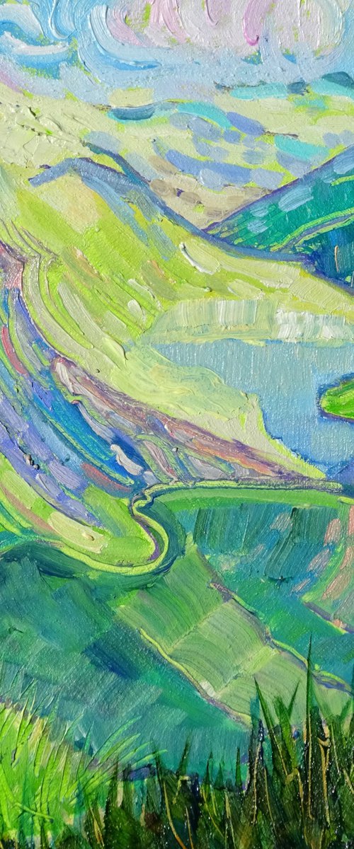 Snowdonia Valley - Welsh Landscape by Mary Kemp