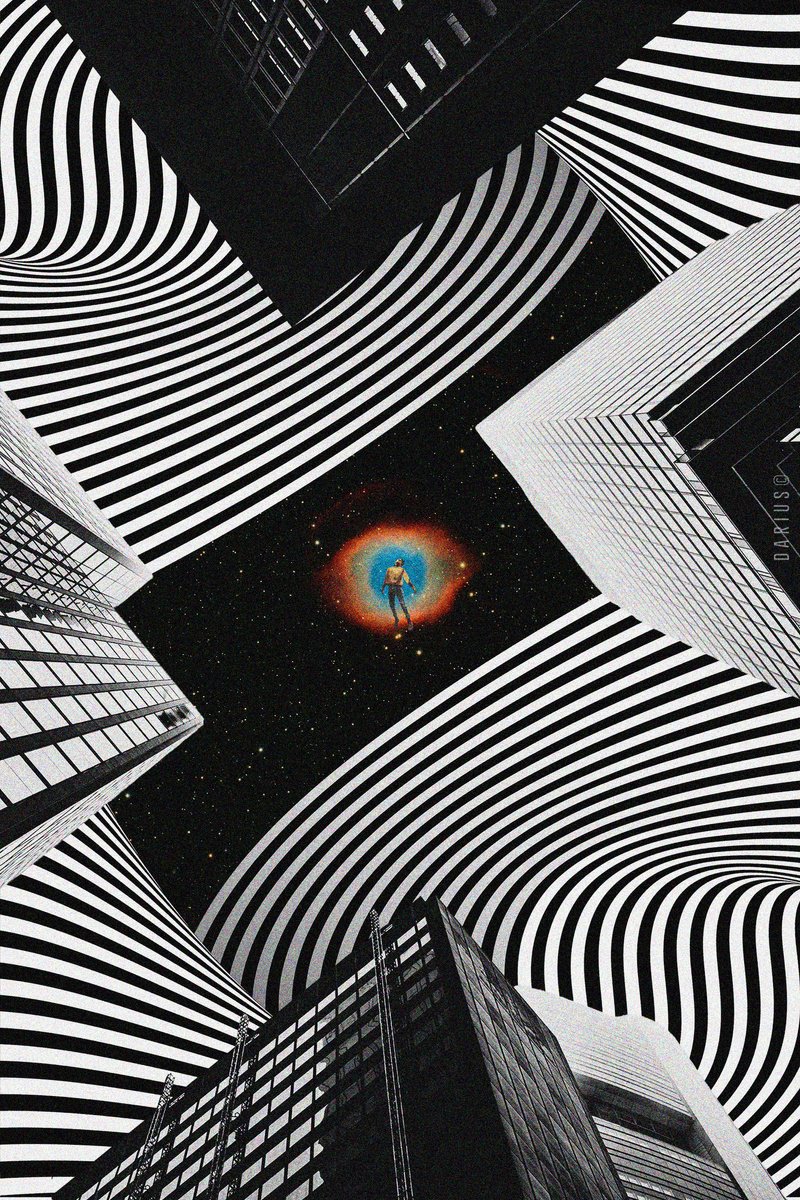 Abstract Landscape Giclee Print By Darius Comi, 12 X 18, Cosmic Gateway, Original Artwork