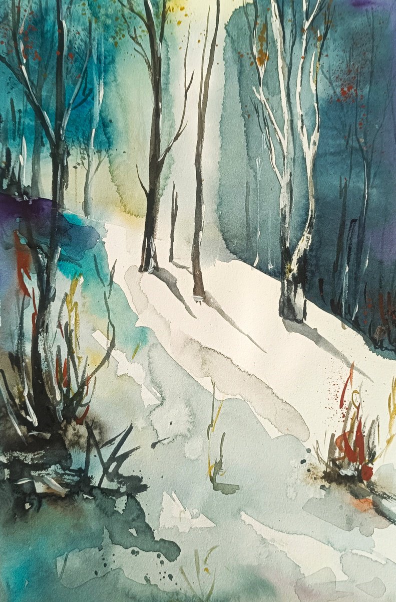 Winter scene by Evgenia Smirnova