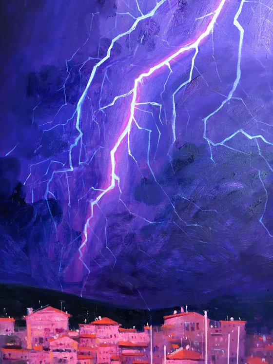 Thunderstorm in Greece