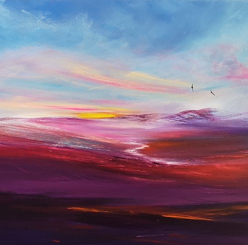 Dawn Rising - landscape, emotional, panoramic by Mel Graham