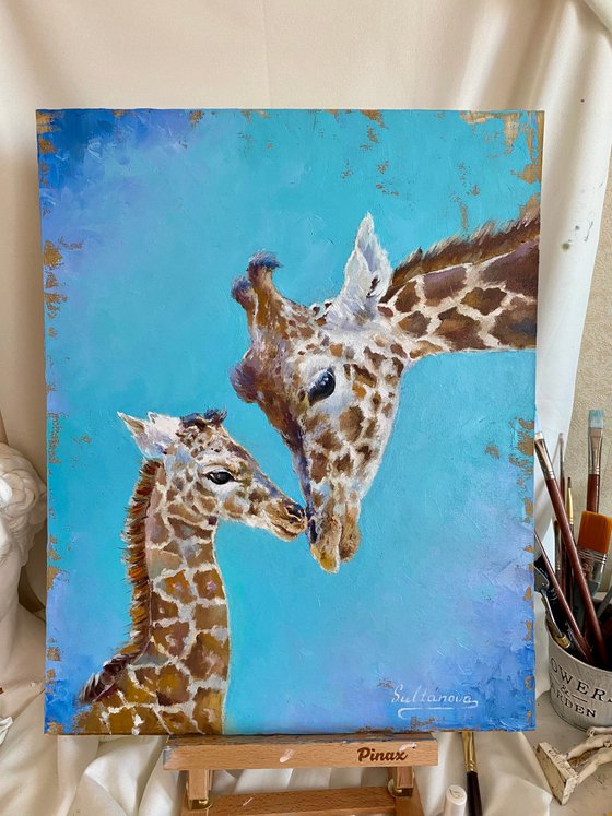 I love you, mom (Pretty giraffe’s family)