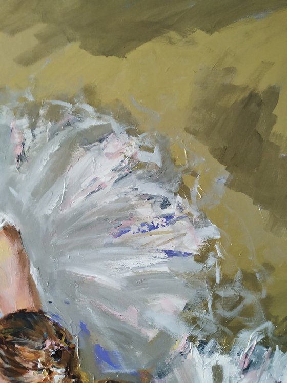New Beginning -  Ballerina painting-Ballet painting