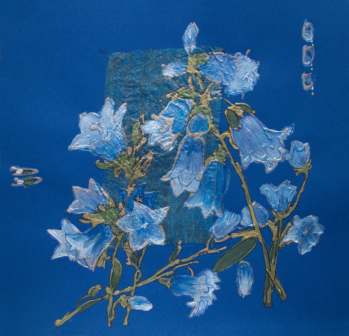 Blue bellflowers by Vlada Lisowska
