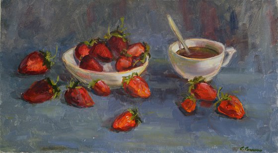 Strawberries and coffee