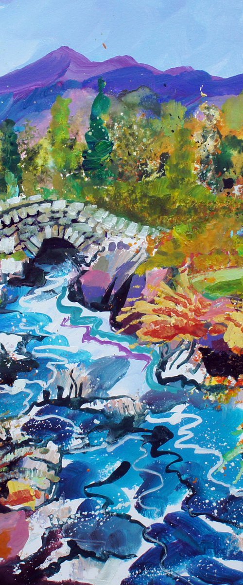 Ashness Bridge in the Lake District by Julia  Rigby