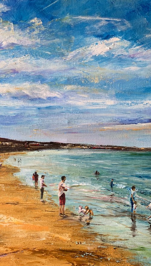 Evening Play Filey by Andrew Moodie