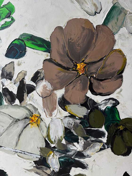 She Speaks in Petal Tones