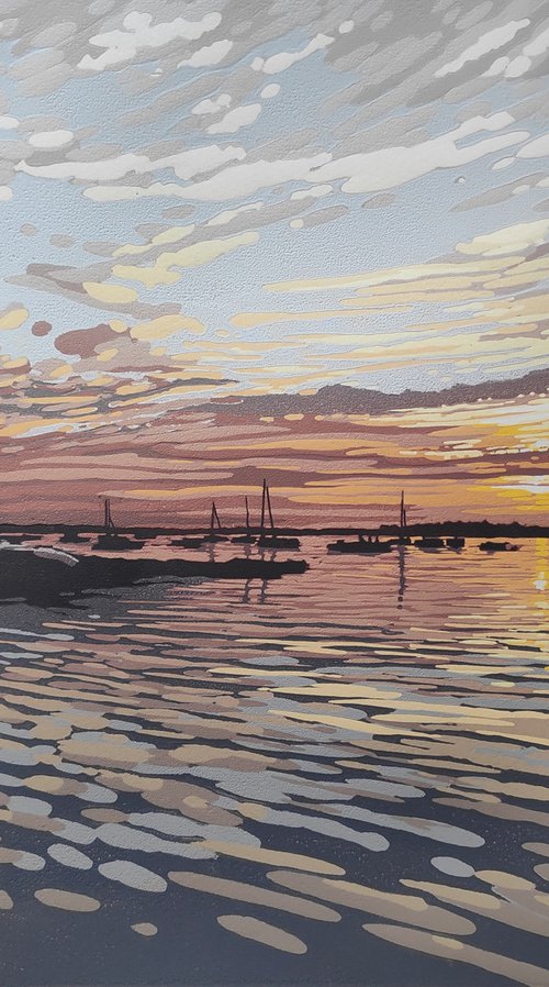 Quay Sunset by Alexandra Buckle