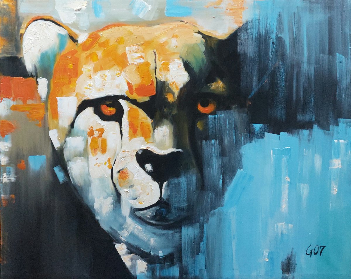 Silent Hunter By Gregory George Kalinga, 39 X 31, Artwork For Sale On Artfinder