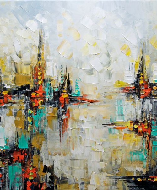 Abstract painting - Make Believe by Lana Guise