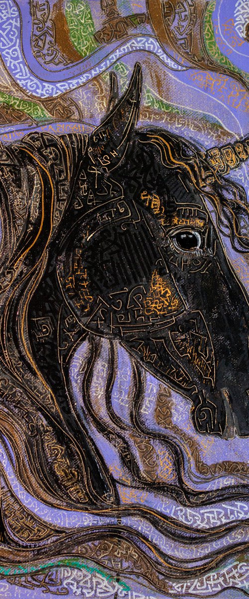 "Black unicorn" by Fefa Koroleva