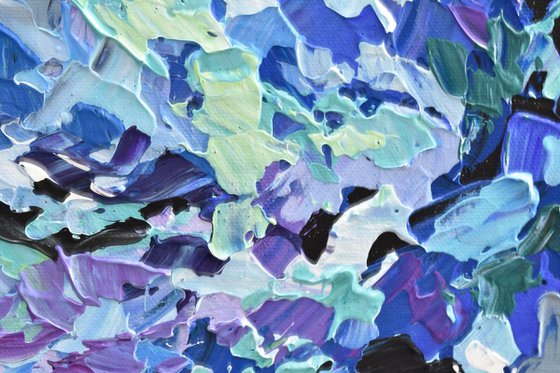 Lilac Blossom - Abstract Acrylic Painting