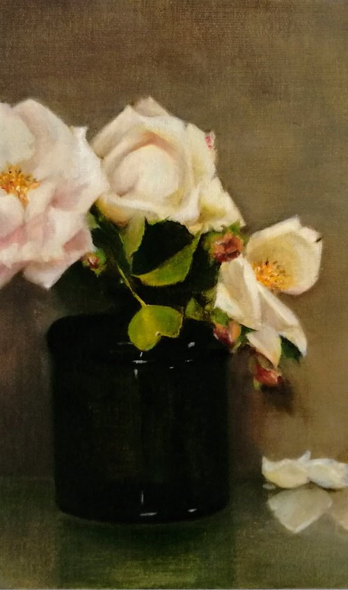 Garden Roses - Fallen Petals by Daniela Roughsedge