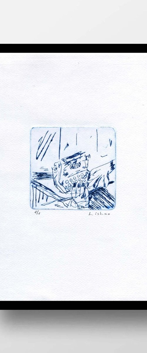 Writer (ETCHINGS / DRY-POINT) by V. Lishko
