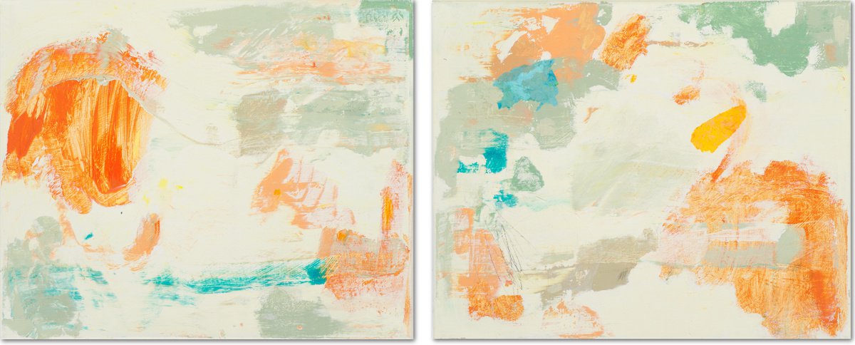 Organic Abstract Acrylic Painting By Susana Sancho Beltran, 36 X 15", Abstraction, Original Artwork