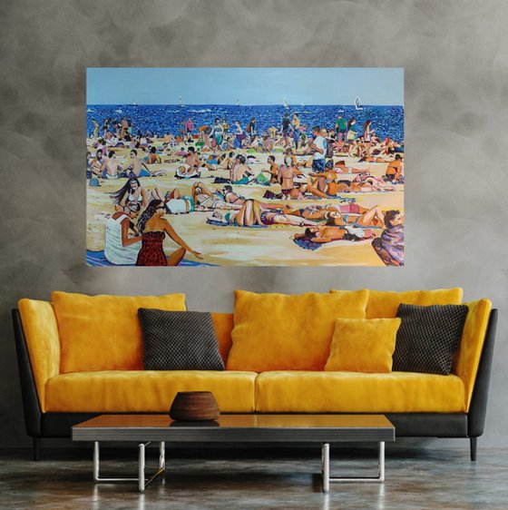 Extra Large / 156 x 102 x 4 cm - At the beach