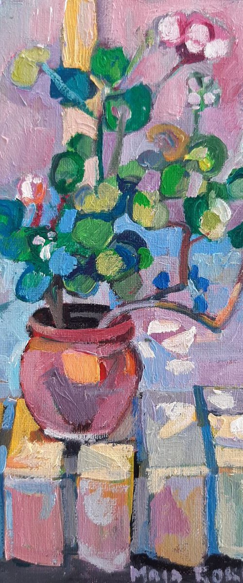Flower 11x16cm, miniature by Maja Đokić Mihajlović