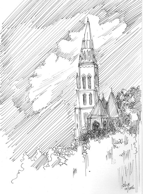 Steeple of a Church by Asha Shenoy