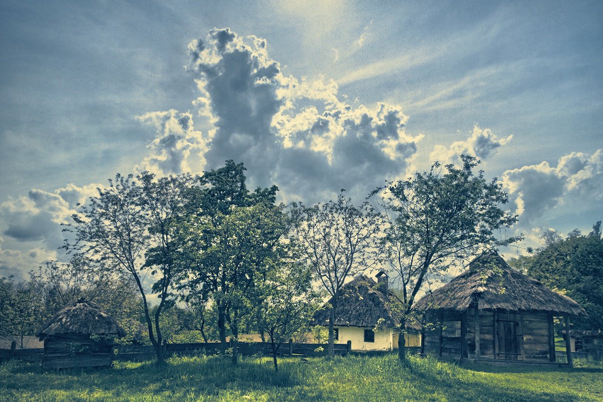 Impressionistic Landscape Photograph By Valerix, 24 X 16", The Last Month Of Spring., Original Artwork