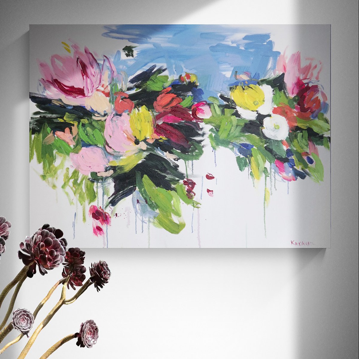 Bloom Study 1 By Nataliia Karavan, 40 X 30, Artwork For Sale On Artfinder