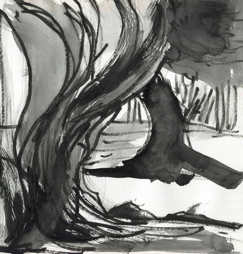 Tree Trunks 2 by Elizabeth Anne Fox