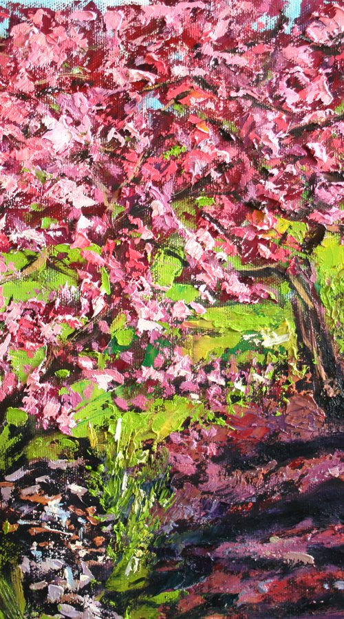 Blooming garden... /  ORIGINAL PAINTING by Salana Art