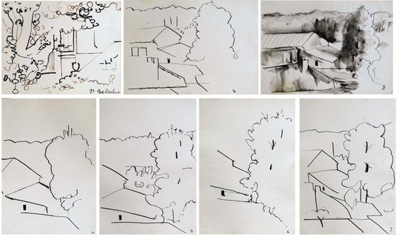 Seven sketches - Landscape