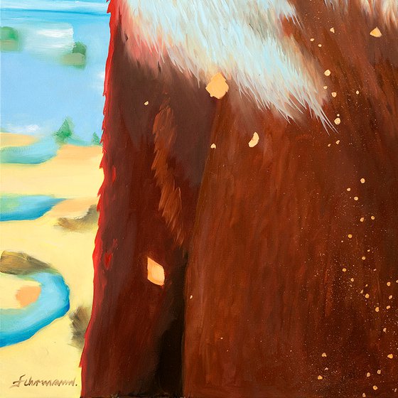 POLAR BEAR | ORIGINAL PAINTING, OIL ON CANVAS