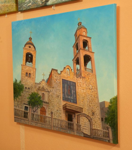 Church in San Jose de la Paz, Jalisco - commission artwork