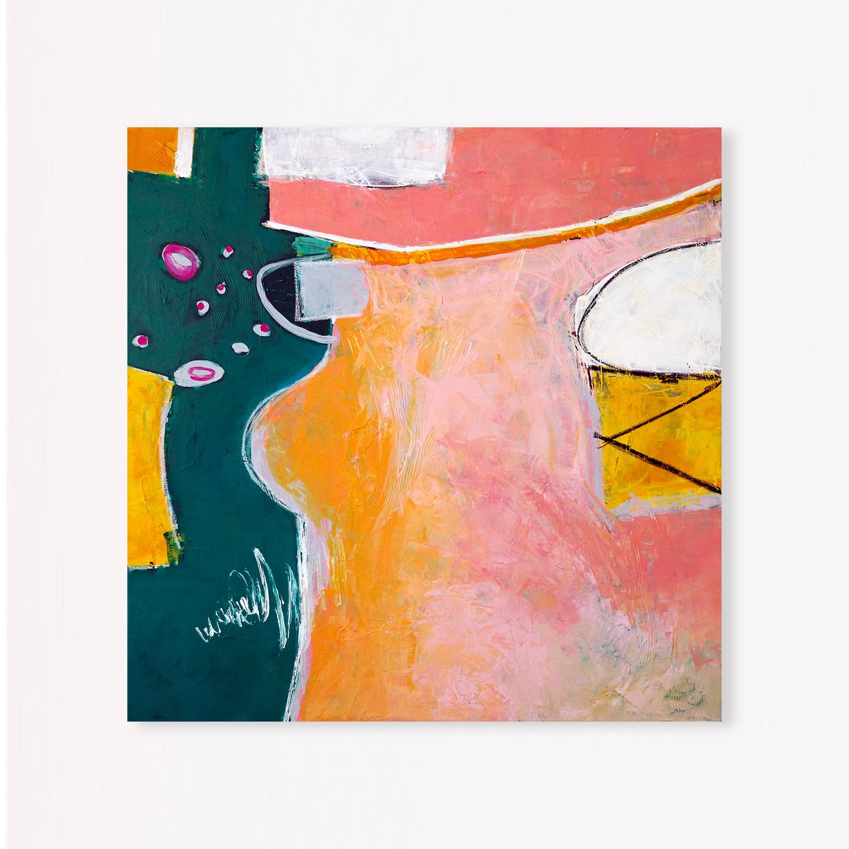 Abstract Acrylic Painting By Hyunah Kim, 30 X 30, Magician