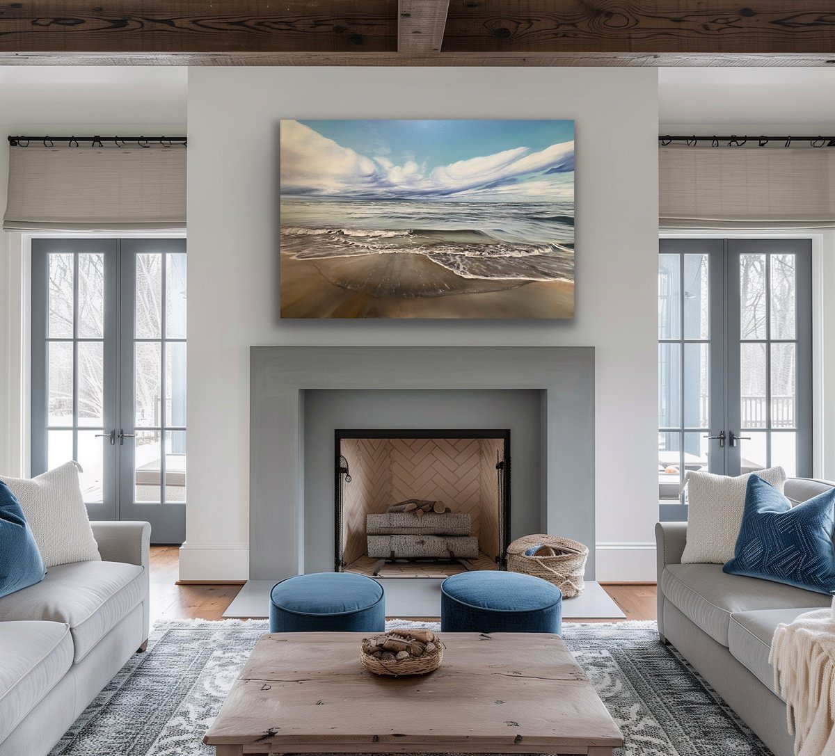 Photorealistic Oil Painting , Ocean Tides By Aflatun Israilov, 63 X 43, Artwork For Sale On Artfinder