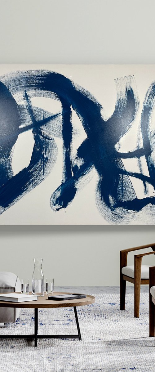 Balance One 183 x 122cm acrylic on canvas by George Hall