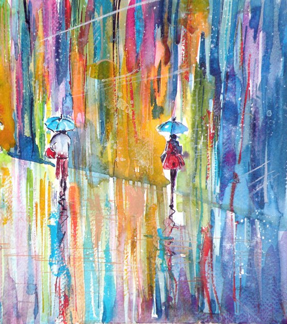 Raining