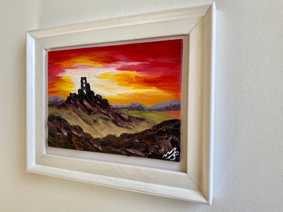 Corfe Castle in a Frame